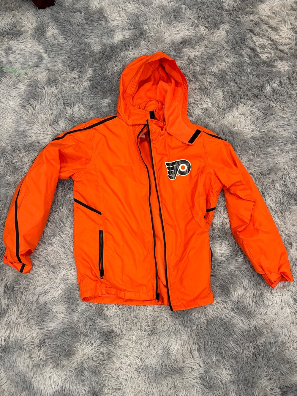 Philadelphia Flyers crew Orange Hooded Jacket